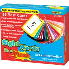 Sight Words in a Flash Cards Grades 1-2