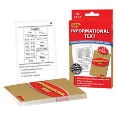 Informational Text Practice Cards Red Level