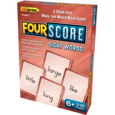 Four Score Card Game: Sight Words