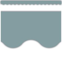 Stone Blue Scalloped Border Trim