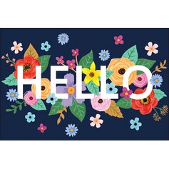 Wildflowers Hello Postcards