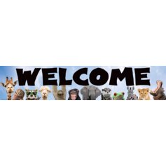 Go Wild Animals Welcome Banner