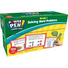 Power Pen Learning Cards: Solving Word Problems Grade 1