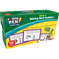 Power Pen Learning Cards: Solving Word Problems Grade 4