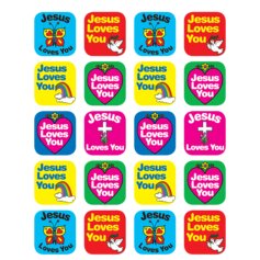 Jesus Loves You Stickers