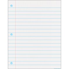 Notebook Paper Write-On/Wipe-Off Chart