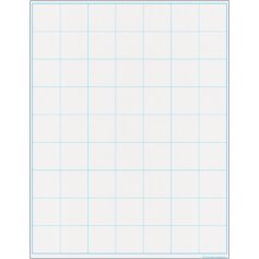 Graphing Grid Large Squares Write-On/Wipe-Off Chart