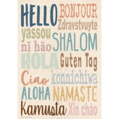 Everyone is Welcome Hello Positive Poster