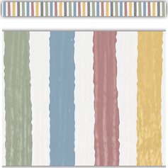 Classroom Cottage Stripes Straight Border Trim