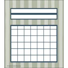 Classroom Cottage Incentive Charts