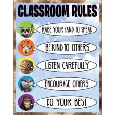 Go Wild Animals Classroom Rules Chart