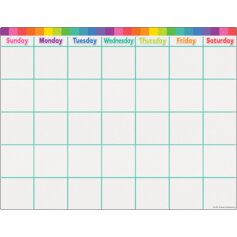 Colorful Calendar Write-On/Wipe-Off Chart