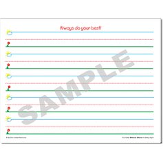 Smart Start K-1 Writing Paper: 40 Sheet Tablet