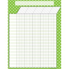 Lime Polka Dots Incentive Chart