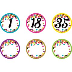 Confetti Numbers Magnetic Accents