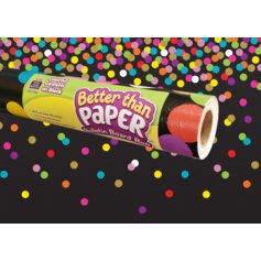 Colorful Confetti on Black Better Than Paper Bulletin Board Roll