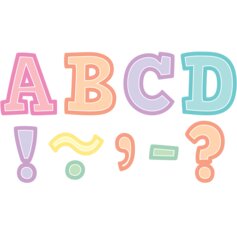 Pastel Pop Bold Block 3" Magnetic Letters