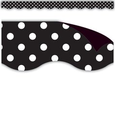 Black Polka Dots Magnetic Border