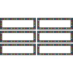 Chalkboard Brights Labels Magnetic Accents