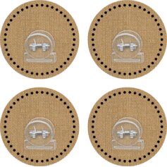 Clingy Thingies Burlap Clips