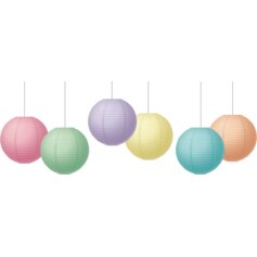 Pastel Pop 8" Hanging Paper Lanterns