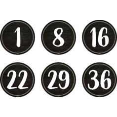 Spot On Floor Markers Modern Farmhouse Numbers 1-36 - 4"