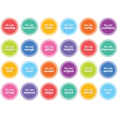 Colorful Magnetic Positive Affirmations