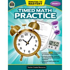 Minutes to Mastery - Timed Math Practice Grade 6