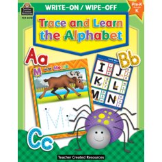 Write-On/Wipe-Off Book: Trace and Learn the Alphabet