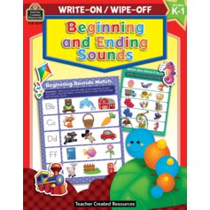 Write-On/Wipe-Off Book: Beginning and Ending Sounds