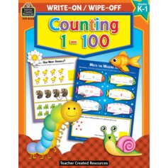 Write-On/Wipe-Off Book: Counting 1-100