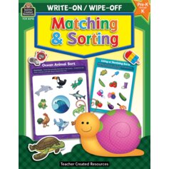 Write-On/Wipe-Off Book: Matching and Sorting