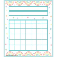 Pastel Pop Incentive Charts