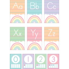 Pastel Pop Alphabet Bulletin Board