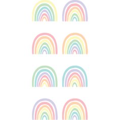 Pastel Pop Rainbows Mini Stickers