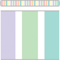 Pastel Pop Stripes Straight Border Trim