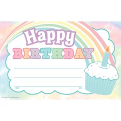 Pastel Pop Happy Birthday Awards