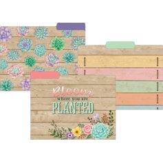 Rustic Bloom File Folders