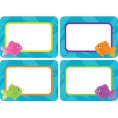 Colorful Fish Name Tags/Labels - Multi-Pack