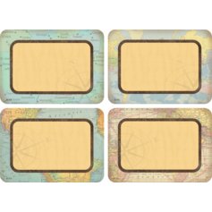 Travel the Map Name Tags/Labels - Multi-Pack