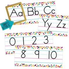 Confetti Alphabet Line Bulletin Board