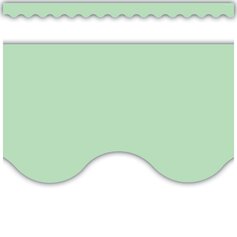 Mint Green Scalloped Border Trim