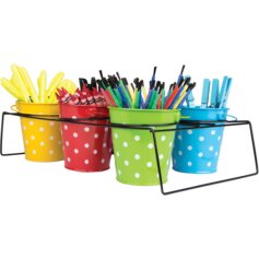 Polka Dot Buckets & Caddy Set