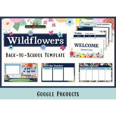 Wildflowers Back to School Template