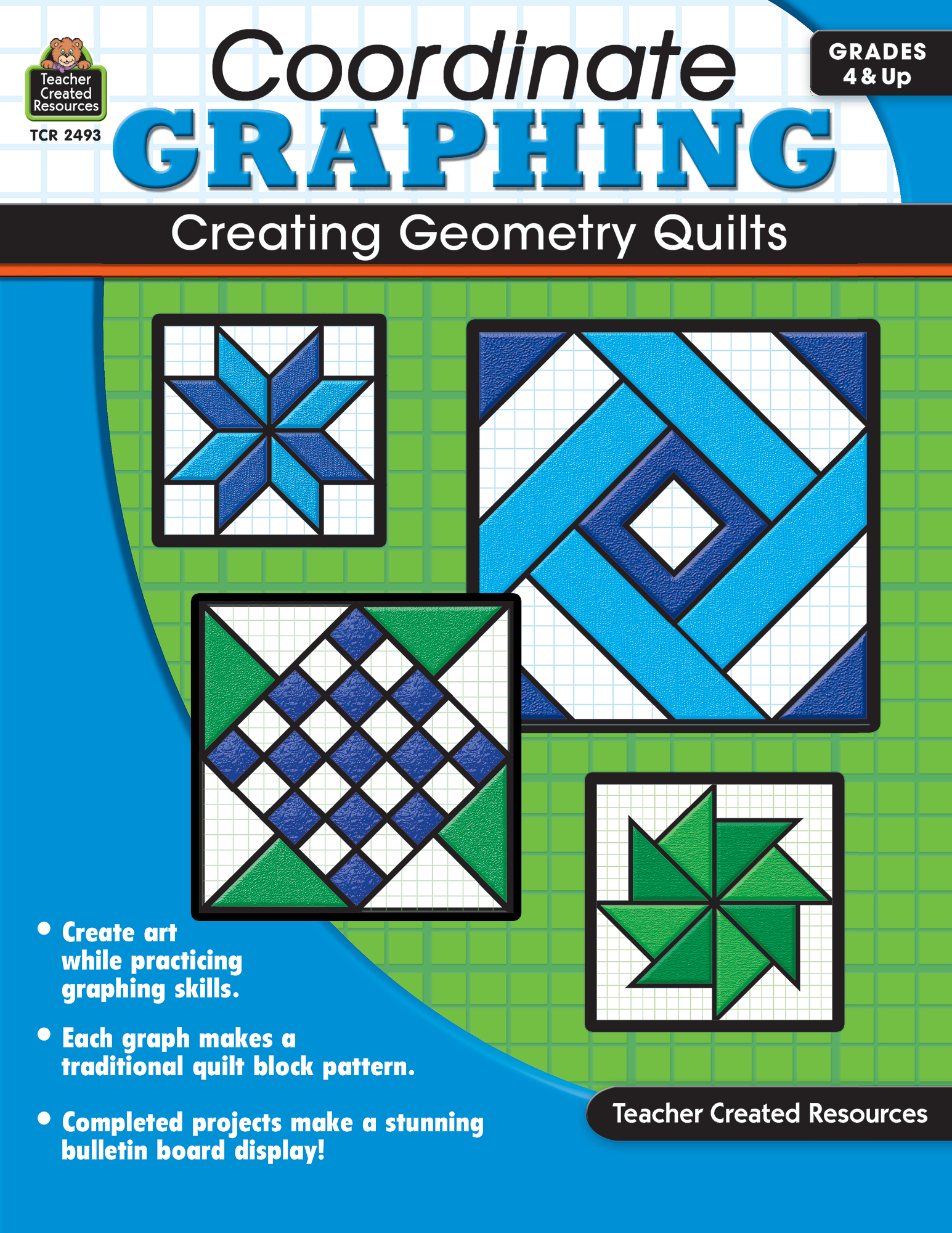 coordinate graphing creating geometry quilts grade 4 up tcr2493