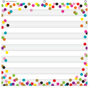 TCR20327 Confetti 7 Pocket Chart Image