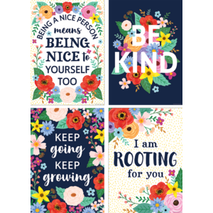 TCR2088705 Wildflowers Positive Poster Set (4) Image