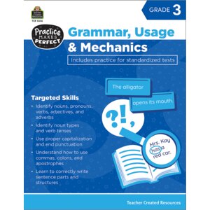 Practice Makes Perfect: Grammar, Usage & Mechanics Grade 3