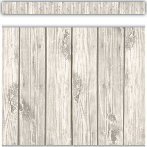 TCR3563 White Wood Straight Border Trim Image