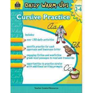 Daily Warm-Ups: Cursive Practice Grades 2-4 Cover Image